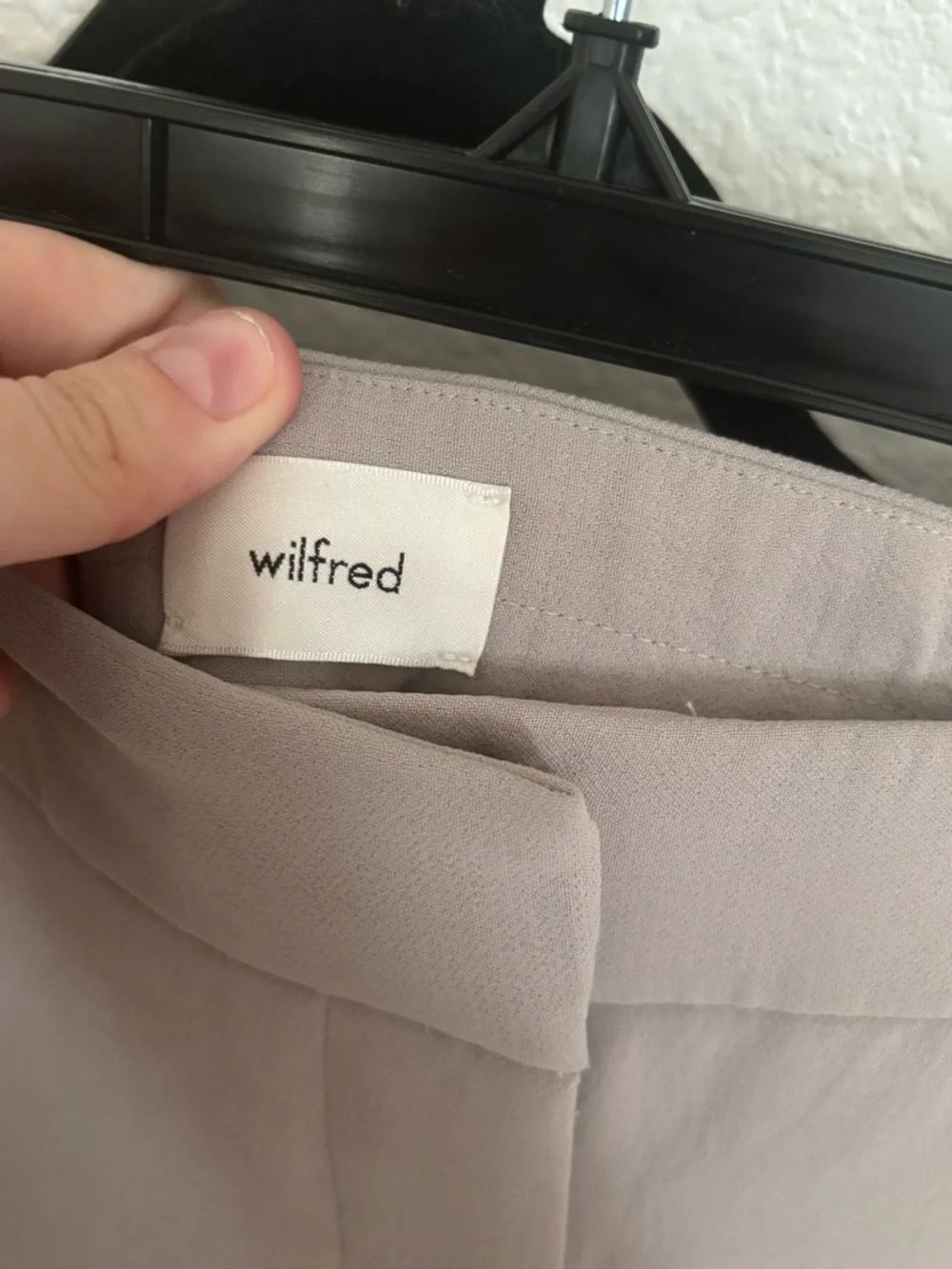Wilfred Aritzia Limitless Pant Crepette Taupe Greige Wide Leg High Rise 10 - Picture 4 of 6